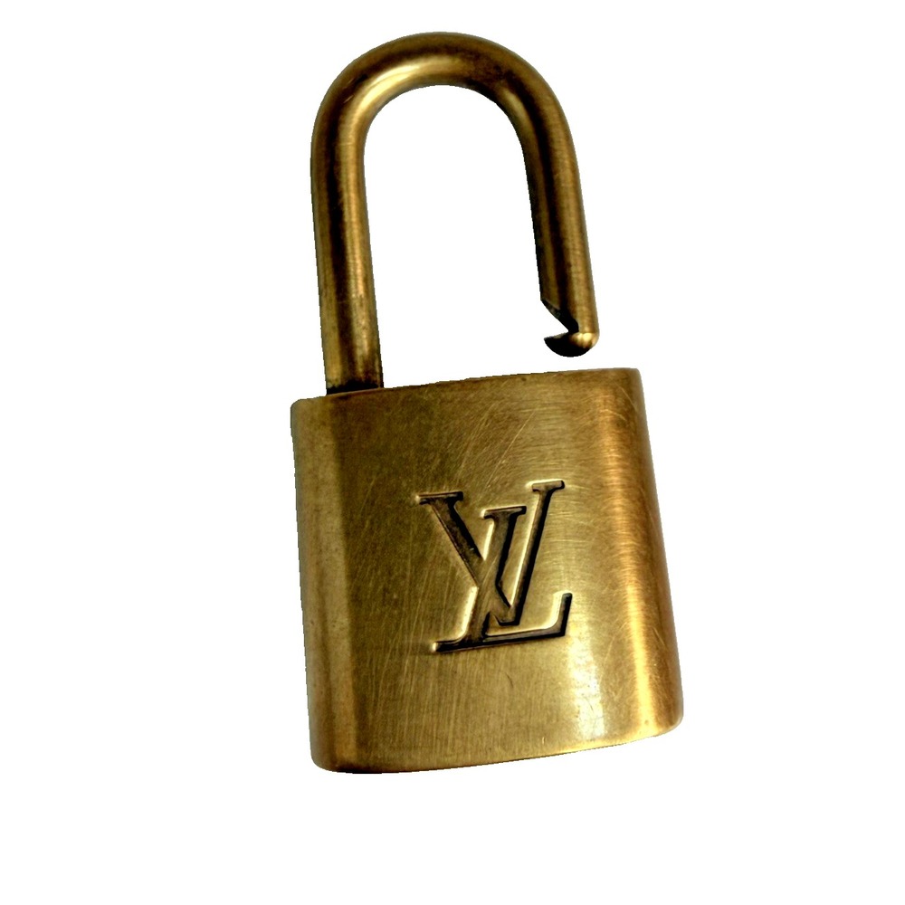 Louis Vuitton Padlock Lock 310 Brass Vintage LV Bag Luggage Made in France
